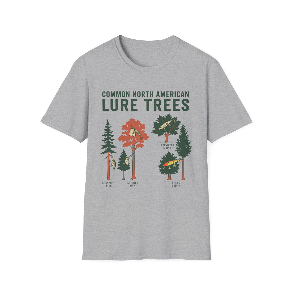 Tree Lures T-Shirt | Fishing Quote Tee, Angler Humor