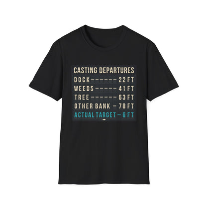 Casting Departure Fishing Humor T Shirt