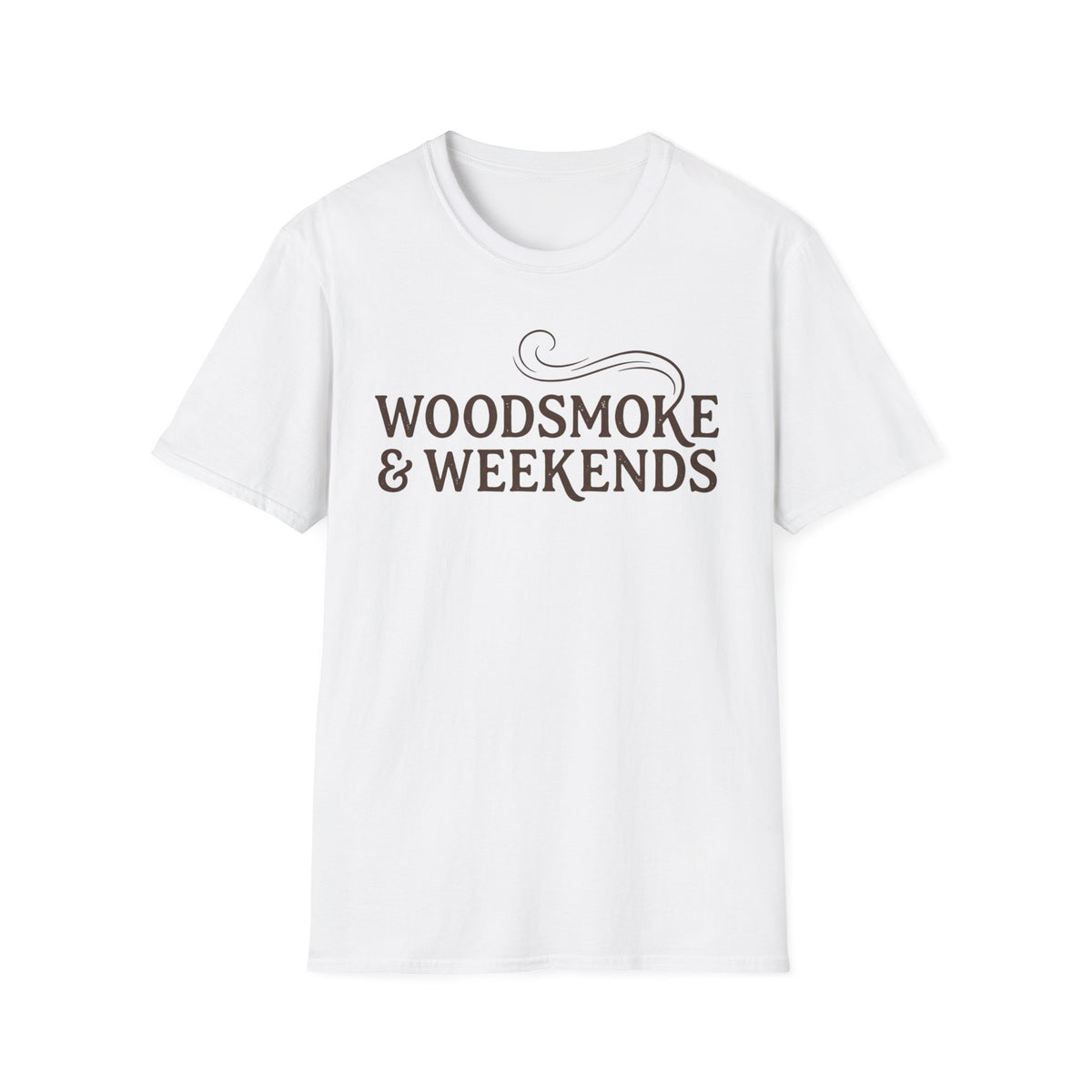 Woodsmoke & Weekends T-Shirt | Cabin Quote Tee